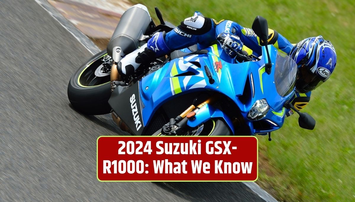 2024 Suzuki GSX-R1000, sportbike, motorcycle performance, sportbike design, advanced engine technology, precision handling, aerodynamics, riding aids, electronic features, Suzuki GSX-R series, motorcycling community, anticipation, motorcycle enthusiasts, high-performance sportbike,