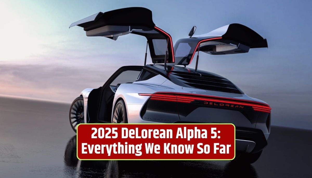 DeLorean Alpha 5, iconic car comeback, automotive design tribute, DeLorean DMC-12, electrified powertrain, futuristic features, limited production, pop culture significance, iconic gull-wing doors, DeLorean brand revival,