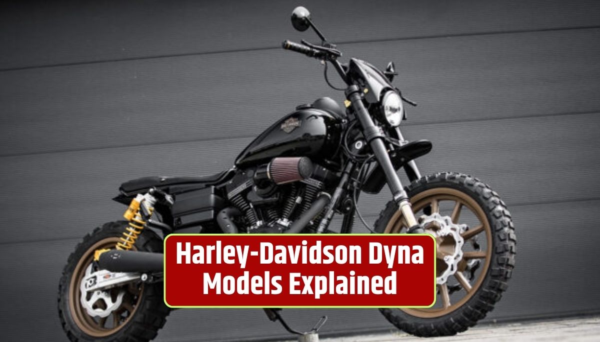 Harley-Davidson Dyna models, Dyna Street Bob, Dyna Low Rider, Dyna Wide Glide, Dyna Super Glide Custom, Dyna Switchback, classic styling, modern performance, customization,
