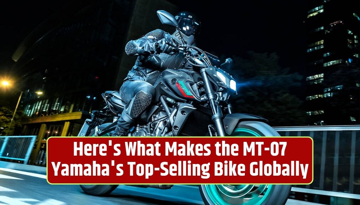 Yamaha MT-07, top-selling motorcycle, motorcycle versatility, dynamic motorcycle design, responsive engine performance, lightweight motorcycle handling, motorcycle customization, affordability in motorcycles, global motorcycle appeal, motorcycle brand loyalty,