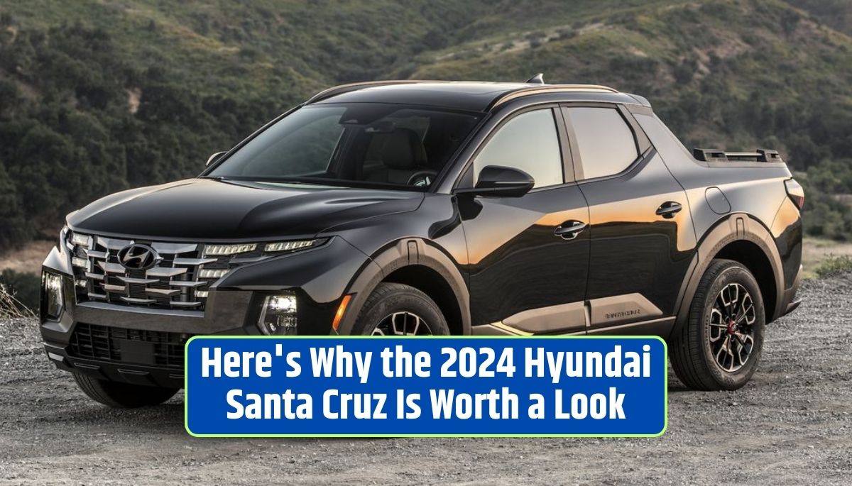 2024 Hyundai Santa Cruz, crossover, pickup, versatility, bed utility, efficient powertrains, modern interior, lifestyle enhancement, Hyundai reliability,
